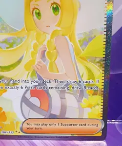 Pokemon TCG Lillie’s Determination Mega Evolution 184/132 SAR . Fresh Pull !! - Image 4