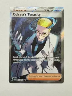 Pokemon TCG - Colress's Tenacity - Shrouded Fable 087/064 Full Art Trainer - Image 1