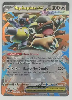 2025 Pokemon TCG - Mega Evolution - Mega Kangaskhan EX 104/132 Holo - Image 1