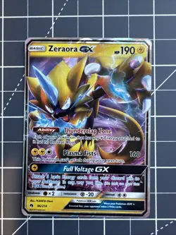 Pokemon Zeraora GX 86/214 Lost Thunder Sun & Moon ULTRA RARE - Image 1