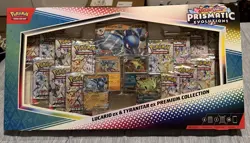 Pokemon Prismatic Evolutions Lucario EX and Tyranitar EX Premium Collection - Image 1