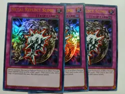 Yugioh Metal Reflect Slime X3 Ultra MAMA-EN093 1st Ed Near Mint Playset - Image 1