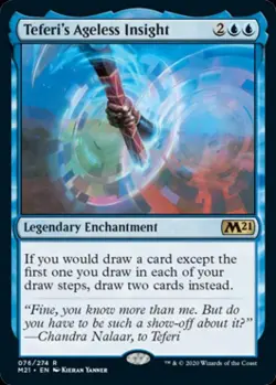 Teferi's Ageless Insight - Light Play MTG Magic 2021 Core Set - Image 1