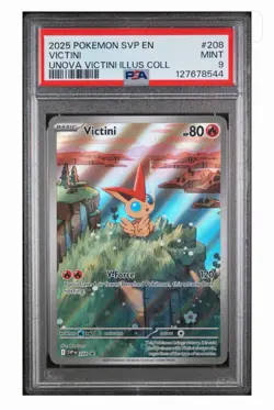 Victini Illustration Collection Unova Promo Card PSA 9 - Image 1