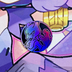 ✨1c Start✨ Holo Mewtwo Purple Pokemon Trading Card Game Token x Coin 💝 - Image 1
