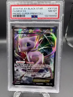 Pokemon Mew EX XY126 Full Art Black Star Ultra Rare Promo Card - Image 1