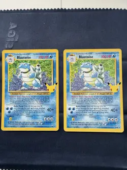 Pokemon TCG Blastoise Celebrations 25th Anniversary Card 2/102 NM [2 pcs] - Image 1