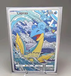 Pokemon TCG Pocket Lapras Custom HoloFoil Card With Texture Genetic Apex - Image 1