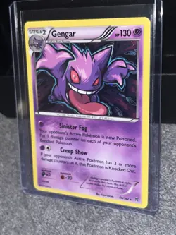 2015 Pokemon Gengar XY Breakthrough Cosmo Holo Card 60/162 - Image 2