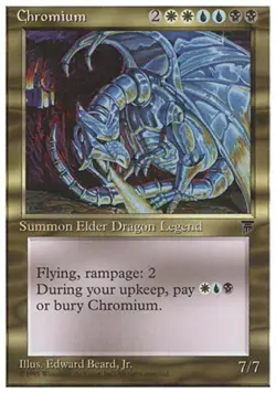 Moderate Play, English MTG Regular Chromium Chronicles Magic the Gathering - Image 1