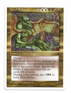 Magic the Gathering MTG Card: Nicol Bolas Chronicles Rare! GD - Image 1