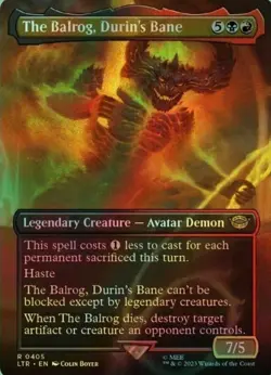 MTG | The Balrog, Durin's Bane #0405 | LORD OF THE RINGS | NM | EN | FOIL - Image 1