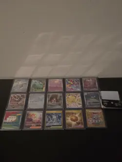Pokemon Stellar Crown IR + Sleeves Bundle (15 Cards) - Image 1