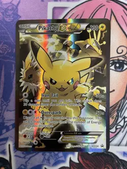 Pikachu EX XY124 Promo Pokemon TCG 2016 (NM) - Image 2