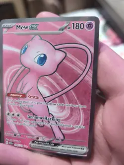 Pokemon Mew ex 193/165 Missing Ink Layer Error Sv: Scarlet & Violet 151 Holo - Image 3