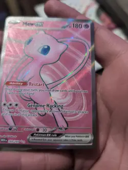 Pokemon Mew ex 193/165 Missing Ink Layer Error Sv: Scarlet & Violet 151 Holo - Image 4