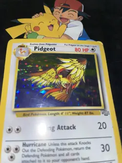 Pokemon TCG Pidgeot 8/64 Jungle Set Holo WOTC 1999 Rare Vintage HP - Image 2