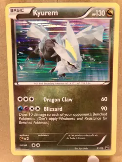 Kyurem 21/20 Pokemon TCG Dragon Vault Holo, 2012 - Image 1