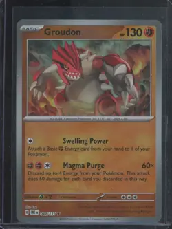 Pokemon TCG Groudon 049/131 Prismatic Evolutions Master Ball Pattern NM - Image 1