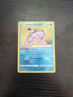 Radiant Blastoise - 018/078 - Pokemon Go Sword & Shield Radiant Rare NM - Image 1
