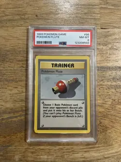 GRADED PSA 8 1999 Pokemon Game Pokemon Flute #86 - Image 1