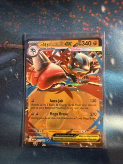 Mega Lucario EX 77/132 - Pokemon Mega Evolution TCG - Near Mint - Image 1
