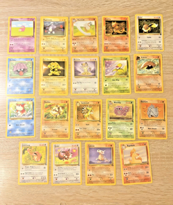 Pokemon Trading Card Lot Electabuzz Evevee Magmar Vintage 19 Cards Wizard 1999 - Image 1