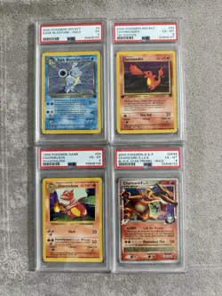 2009 Pokemon PSA Graded Card Set - Charizard, Blastoise, Pikachu - Image 3