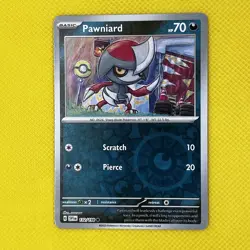 Pawniard 132/198 Common Reverse Holo Scarlet & Violet 2023 Pokemon Card NM - Image 1