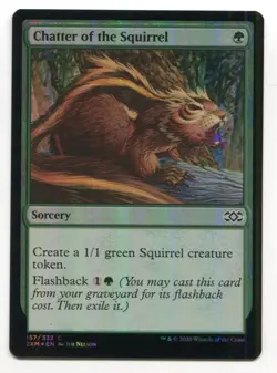 Magic The Gathering MTG Double Masters Foil Card #157 Chatter of the Squirrel - Image 1