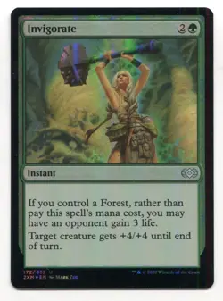 Magic The Gathering MTG Double Masters Foil Card #172 Invigorate - Image 1