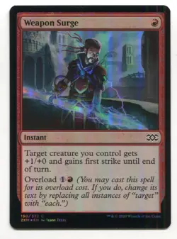 Magic The Gathering MTG Double Masters Foil Card #150 Weapon Surge - Image 1