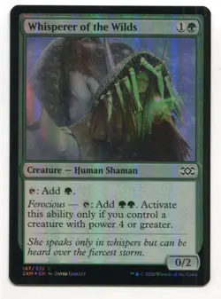 Magic The Gathering MTG Double Masters Foil Card #187 Whisperer of the Wilds - Image 1