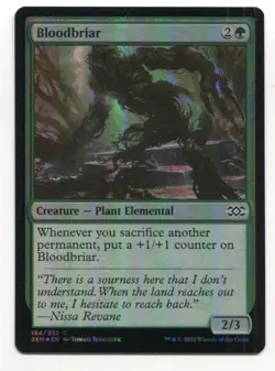 Magic The Gathering MTG Double Masters Foil Card #154 Bloodbriar - Image 1