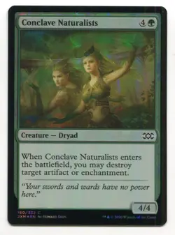 Magic The Gathering MTG Double Masters Foil Card #160 Conclave Naturalists - Image 1