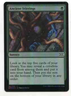 Magic The Gathering MTG Double Masters Foil Card #151 Ancient Stirrings - Image 1