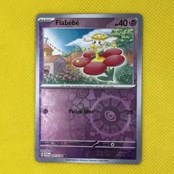 Flabebe 091/198 Common Reverse Holo Scarlet & Violet 2023 Pokemon Card NM - Image 1