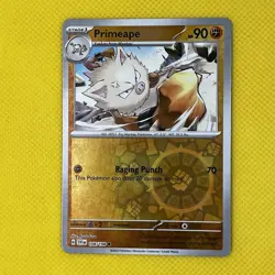 Primeape 108/198 Common Reverse Holo Scarlet & Violet 2023 Pokemon Card NM - Image 1
