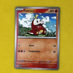 Fuecoco 036/198 Common Scarlet & Violet 2023 Pokemon Card NM - Image 1
