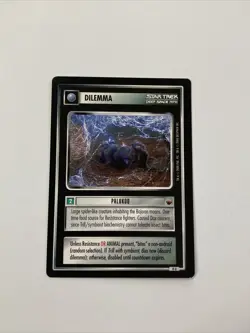 Star Trek CCG Dilemma Palukoo Black Boarder Card - Image 1