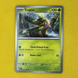 Tropius 007/198 Common Scarlet & Violet 2023 Pokemon Card NM - Image 1