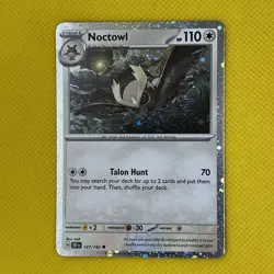 Noctowl 127/162 Common Holo Temporal Forces Pokemon Card NM - Image 1