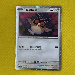 Hoothoot 126/162 Common Holo Temporal Forces Pokemon Card NM - Image 1