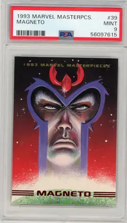 1993 Marvel Masterpieces - #39 Magneto - PSA 9 Graded Trading Card - Image 1