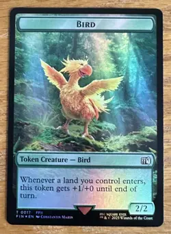 MTG Final Fantasy Token, Hero 0008 / Bird 0017 - Foil - Image 2
