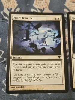 Spare from Evil x2 innistrad MTG Magic LP - Image 2