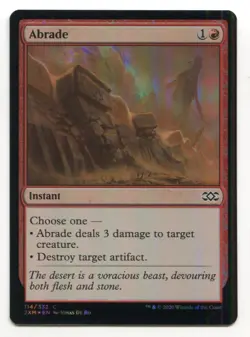 Magic The Gathering MTG Double Masters Foil Card #114 Abrade - Image 1