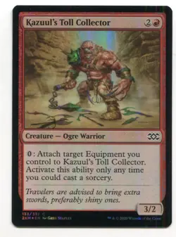 Magic The Gathering MTG Double Masters Foil Card #133 Kazuul's Toll Collector - Image 1