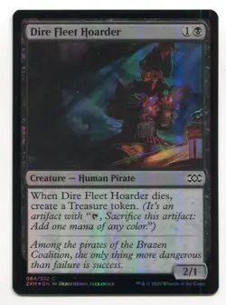 Magic The Gathering MTG Double Masters Foil Card #84 Dire Fleet Hoarder - Image 1