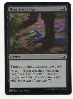 Magic The Gathering MTG Double Masters Foil Card #96 Heartless Pillage - Image 1